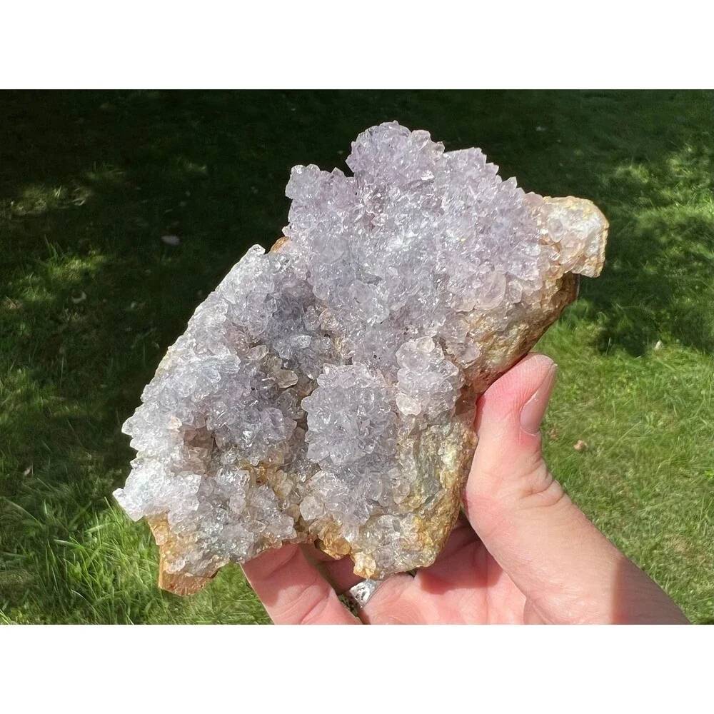 Amethyst Stalactite Crystal Cluster Uruguay Purple Druzy, February Birthstone 18